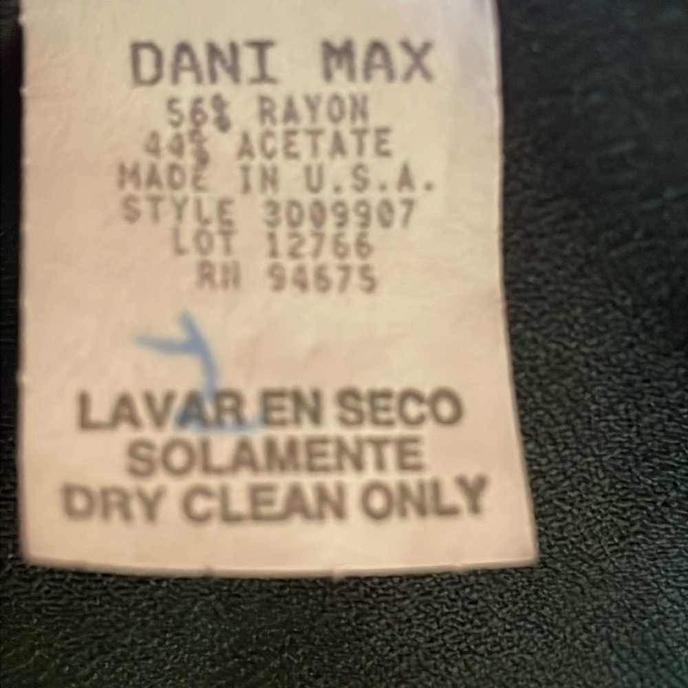 Vintage- Lois Snyder Dani Max petite dress size 4 Hunter Green - Picture 8 of 8